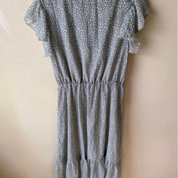 BTFBM Women Summer Bohemian Floral Casual Wrap V Neck Ruffle Cap Sleeveless,sizS - Picture 6 of 9